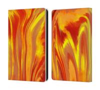 Head Case Designs Officially Licensed Suzan Lind Flame Tie Dye Leather Wallet Case Compatible With Amazon Kindle Paperwhite 6