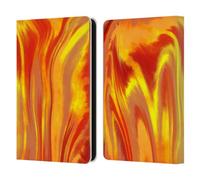 Head Case Designs Officially Licensed Suzan Lind Flame Tie Dye Leather Wallet Case Compatible With Amazon Kindle 11th Gen 6in 2022
