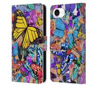 Head Case Designs Officially Licensed Suzan Lind Flutter Day Butterflies Leather Wallet Case Compatible With Apple iPhone 16e