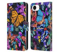 Head Case Designs Officially Licensed Suzan Lind Flutter Night Butterflies Leather Wallet Case Compatible With Apple iPhone 16e