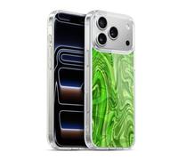 Head Case Designs Officially Licensed Suzan Lind Green Marble Gel Case [Military Grade Protection] Compatible with Apple iPhone 17 Pro Max and Compatible with MagSafe