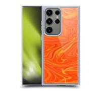 Head Case Designs Officially Licensed Suzan Lind Honey Orange Marble 2 Gel Case [Military Grade Protection] Compatible With Samsung Galaxy S23 Ultra 5G