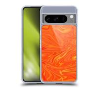 Head Case Designs Officially Licensed Suzan Lind Honey Orange Marble 2 Gel Case [Military Grade Protection] Compatible With Google Pixel 8 Pro