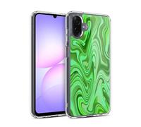 Head Case Designs Officially Licensed Suzan Lind Light Green Marble Gel Case [Military Grade Protection] Compatible With Samsung Galaxy A07 4G