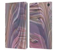 Head Case Designs Officially Licensed Suzan Lind Neutral Tones Marble Swirls Leather Wallet Case Compatible With Amazon Fire Max 11 2023