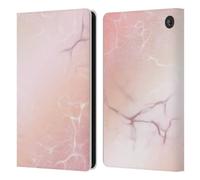 Head Case Designs Officially Licensed Suzan Lind Pale Pink Pastel Marble Leather Wallet Case Compatible With Amazon Fire 7 2022