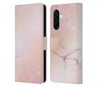 Head Case Designs Officially Licensed Suzan Lind Pale Pink Pastel Marble Leather Wallet Case Compatible With Samsung Galaxy A26 5G