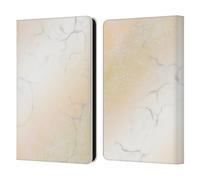 Head Case Designs Officially Licensed Suzan Lind Pale Yellow Pastel Marble Leather Wallet Case Compatible With Amazon Kindle Paperwhite 6