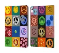 Head Case Designs Officially Licensed Suzan Lind Peace Quilt Colours & Patterns Leather Wallet Case Compatible With Apple iPad Air 13 2024/2025