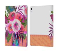 Head Case Designs Officially Licensed Suzanne Allard Sunrise Bouquet Purples Floral Graphics Leather Wallet Case Compatible With Apple iPad Air 13 2024/2025