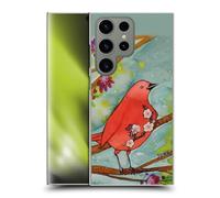 Head Case Designs Officially Licensed Sylvie Demers Flower Birds 3 Hard Back Case Compatible With Samsung Galaxy S24 Ultra 5G
