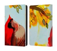 Head Case Designs Officially Licensed Sylvie Demers Love Birds 3 Leather Wallet Case Compatible With Kindle Paperwhite 5 (2021)
