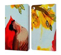 Head Case Designs Officially Licensed Sylvie Demers Love Birds 3 Leather Wallet Case Compatible With Apple iPad 9.7 2017 / iPad 9.7 2018