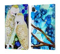 Head Case Designs Officially Licensed Sylvie Demers Owls Birds 3 Leather Wallet Case Compatible With Apple iPad Pro 11 2020/2021 / 2022