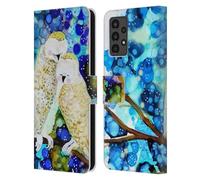 Head Case Designs Officially Licensed Sylvie Demers Owls Birds 3 Leather Wallet Case Compatible With Samsung Galaxy A13 (2022)