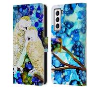 Head Case Designs Officially Licensed Sylvie Demers Owls Birds 3 Leather Wallet Case Compatible With Samsung Galaxy S21 5G