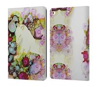 Head Case Designs Officially Licensed Sylvie Demers Sweet Wolf Nature Leather Wallet Case Compatible With Apple iPad 9.7 2017 / iPad 9.7 2018