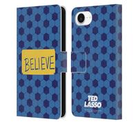 Head Case Designs Officially Licensed Ted Lasso Believe Season 1 Graphics Leather Wallet Case Compatible With Apple iPhone 16e / iPhone 17e