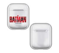 Head Case Designs Officially Licensed The Batman Batman Logo Clear Hard Crystal Cover Compatible With Apple AirPods 1 1st Gen / 2 2nd Gen Charging Case