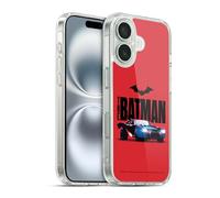 Head Case Designs Officially Licensed The Batman Batmobile Neo-Noir Graphics Gel Case [Military Grade Protection] Compatible with Apple iPhone 16 and Compatible with MagSafe