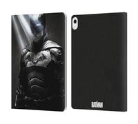 Head Case Designs Officially Licensed The Batman Black And White Neo-Noir Graphics Leather Wallet Case Compatible With Apple iPad Air 13 2024/2025