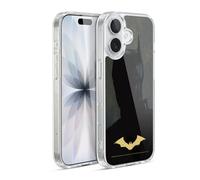 Head Case Designs Officially Licensed The Batman Silhouette Gold Logo Neo-Noir Graphics Gel Case [Military Grade Protection] Compatible with Apple iPhone 17 and Compatible with MagSafe