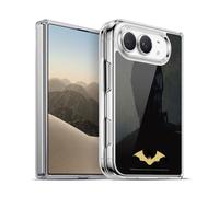 Head Case Designs Officially Licensed The Batman Silhouette Gold Logo Neo-Noir Graphics Gel Case [Military Grade Protection] Compatible with Apple iPhone Duo and Compatible with MagSafe