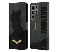 Head Case Designs Officially Licensed The Batman Silhouette Gold Logo Neo-Noir Graphics Leather Wallet Case Compatible With Samsung Galaxy S24 Ultra 5G