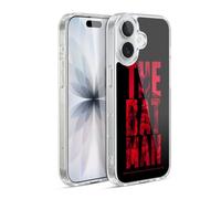 Head Case Designs Officially Licensed The Batman Typography Neo-Noir Graphics Gel Case [Military Grade Protection] Compatible with Apple iPhone 17 and Compatible with MagSafe