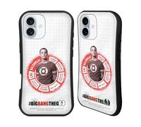 Head Case Designs Officially Licensed The Big Bang Theory Sheldon Character Attributes Hybrid Case Compatible With Apple iPhone 16 Plus