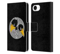 Head Case Designs Officially Licensed The Black Crowes Artwork Graphics Leather Wallet Case Compatible With Apple iPhone 16e