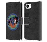 Head Case Designs Officially Licensed The Black Crowes Distressed Graphics Leather Wallet Case Compatible With Apple iPhone 16e