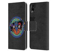 Head Case Designs Officially Licensed The Black Crowes Distressed Graphics Leather Wallet Case Compatible With Apple iPhone XR