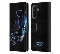 Head Case Designs Officially Licensed The Dark Knight Batman Batarang Key Art Leather Wallet Case Compatible With Samsung Galaxy A17 4G / 5G