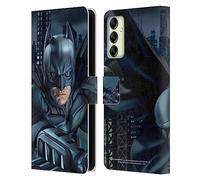 Head Case Designs Officially Licensed The Dark Knight Batman Character Art Leather Wallet Case Compatible With Samsung Galaxy A14 5G