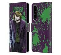 Head Case Designs Officially Licensed The Dark Knight Character Art Graphics Leather Book Wallet Case Cover Compatible With Sony Xperia 1 IV