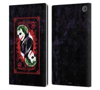 Head Case Designs Officially Licensed The Dark Knight Joker Card Graphics Leather Wallet Case Compatible With Amazon Fire Max 11 2023