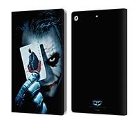 Head Case Designs Officially Licensed The Dark Knight Joker Card Key Art Leather Wallet Case Compatible With Apple iPad 10.2 2019/2020/2021