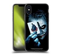 Head Case Designs Officially Licensed The Dark Knight Joker Card Key Art Soft Gel Case [Military Grade Protection] Compatible With Apple iPhone X/iPhone XS