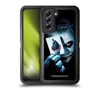 Head Case Designs Officially Licensed The Dark Knight Joker Card Key Art Ultra-Armoured Shockproof Case [Military Grade Protection] Compatible With Samsung Galaxy S21 FE 5G