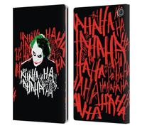 Head Case Designs Officially Licensed The Dark Knight Joker Laugh Graphics Leather Wallet Case Compatible With Amazon Fire Max 11 2023