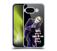 Head Case Designs Officially Licensed The Dark Knight Joker Put A Smile Graphics Gel Case [Military Grade Protection] Compatible With Google Pixel 9A