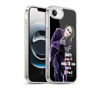 Head Case Designs Officially Licensed The Dark Knight Joker Put A Smile Graphics Gel Case [Military Grade Protection] Compatible with Apple iPhone 16e / iPhone 17e and Compatible with MagSafe