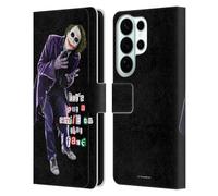 Head Case Designs Officially Licensed The Dark Knight Joker Put A Smile Graphics Leather Wallet Case Compatible With Samsung Galaxy S26 Ultra