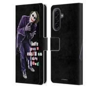 Head Case Designs Officially Licensed The Dark Knight Joker Put A Smile Graphics Leather Wallet Case Compatible With Samsung Galaxy A17 4G / 5G