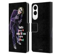 Head Case Designs Officially Licensed The Dark Knight Joker Put A Smile Graphics Leather Wallet Case Compatible With Samsung Galaxy S25 Edge