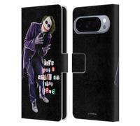 Head Case Designs Officially Licensed The Dark Knight Joker Put A Smile Graphics Leather Wallet Case Compatible With Google Pixel 10 Pro XL