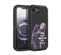 Head Case Designs Officially Licensed The Dark Knight Joker Put A Smile Graphics Ultra-Armoured Shockproof Case [Military Grade Protection] Compatible With Apple iPhone 16e / iPhone 17e