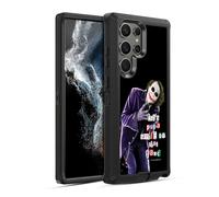 Head Case Designs Officially Licensed The Dark Knight Joker Put A Smile Graphics Ultra-Armoured Shockproof Case [Military Grade Protection] Compatible With Samsung Galaxy S22 Ultra 5G