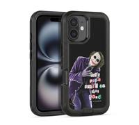 Head Case Designs Officially Licensed The Dark Knight Joker Put A Smile Graphics Ultra-Armoured Shockproof Case [Military Grade Protection] Compatible With Apple iPhone 16